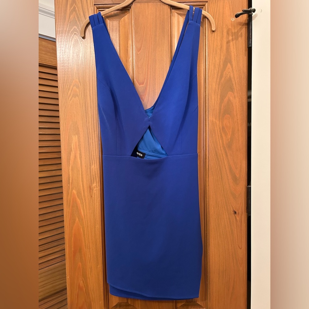 Pretty blue NBD mini dress. Size XL.